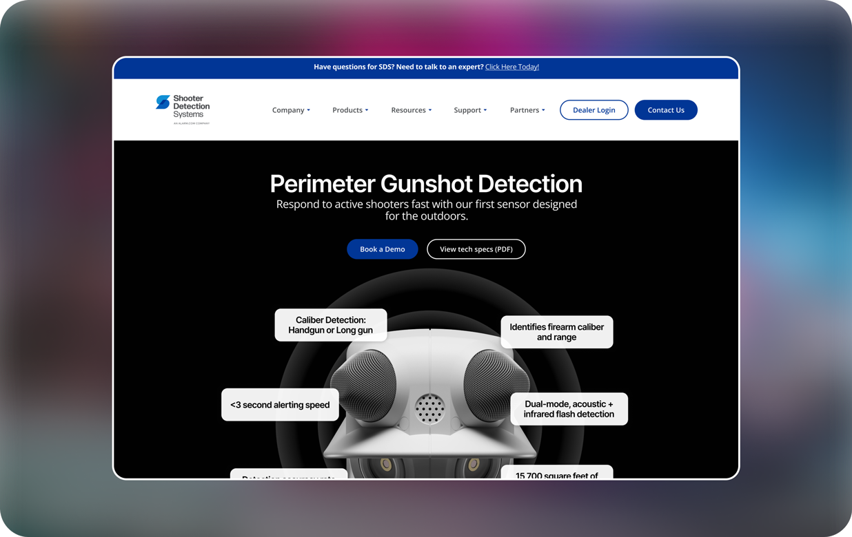 Shooter Dectection System Project Image