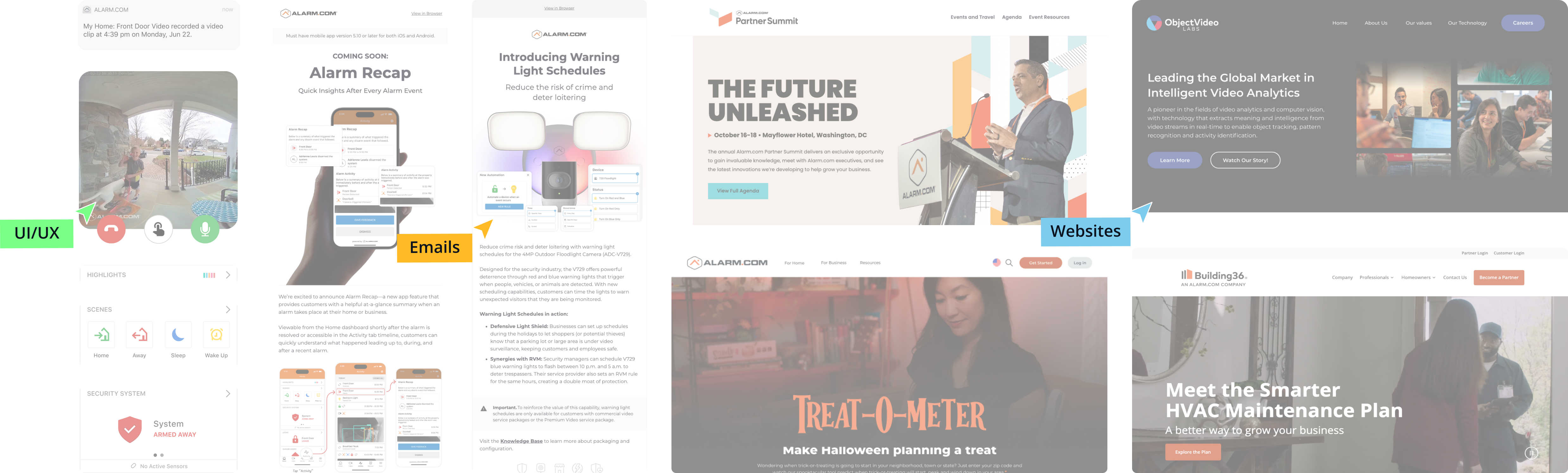 alarm.com web and email image example